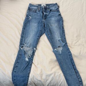 Universal Thread Ripped Blue Skinny Jeans